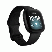Fitbit Versa 3 - умен фитнес часовник с GPS, известия и следене на дневната и нощна активност на организма за iOS и Android (черен)