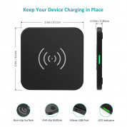 Choetech Wireless Charger 10W - поставка (пад) за безжично зареждане за Qi съвместими устройства (черен) 3