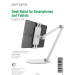 4smarts Desk Stand ErgoFix H1 - алуминиева поставка за мобилни телефони и таблети до 15.6 инча (бял) 4