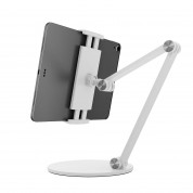 4smarts Desk Stand ErgoFix H1 - алуминиева поставка за мобилни телефони и таблети до 15.6 инча (бял)