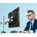 4smarts Desk Holder ErgoFix H2 Vesa 75x75 100x100 - стойка с рамо за телевизори и монитори с диагонал от 13 до 30 инча (сребрист)  3