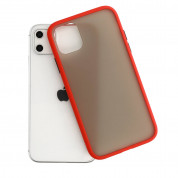 Vennus Color Button Bumper Case - хибриден удароустойчив кейс за Xiaomi Redmi Note 9S, Note 9 Pro, Note 9 Pro Max (червен) 3