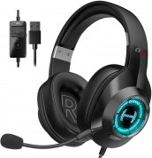 Edifier G2 II Over Ear Stereo Gaming Headset - USB геймърски слушалки с микрофон и управление на звука (черен-червен) 1