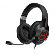 Edifier G2 II Over Ear Stereo Gaming Headset - USB геймърски слушалки с микрофон и управление на звука (черен-червен)
