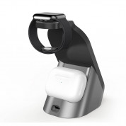 Sdesign 3-in-1 Wireless Charger - док станция за зареждане на iPhone, Apple Watch и Apple AirPods (черен) 2