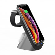 Sdesign 3-in-1 Wireless Charger - док станция за зареждане на iPhone, Apple Watch и Apple AirPods (черен) 3
