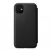 Nomad Folio Leather Rugged Case - кожен (естествена кожа) калъф, тип портфейл за iPhone 11 (черен) 2