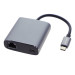 4Smarts USB-C to Ethernet and USB-C Adapter - адаптер USB-C към Ethernet за устройства с USB-C порт (черен) 3