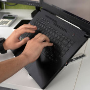 4smarts Foldable 2.0 Aluminium Stand for Laptops - сгъваема алуминиева поставка за MacBook и лаптопи до 17 инча (сребрист) 5