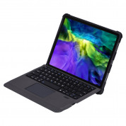 4smarts Keyboard Case Solid QWERTY - кожен калъф с клавиатура, тъчпад и поставка за Apple Pencil 2 за iPad Pro 11 M2 (2022), iPad Pro 11 M1 (2021), iPad Pro 11 (2020) (черен) 2