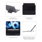 4smarts Keyboard Case Solid QWERTY with Trackpad and Pen Holder for iPad 9 (2021), iPad 8 (2020), iPad 7 (2019) (grey) 14