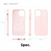Elago MagSafe Soft Silicone Case - силиконов (TPU) калъф с вграден магнитен конектор (MagSafe) за iPhone 12 mini (розов) 8