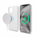 Elago MagSafe Soft Silicone Case - силиконов (TPU) калъф с вграден магнитен конектор (MagSafe) за iPhone 12 mini (бял) 1