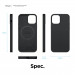 Elago MagSafe Soft Silicone Case - силиконов (TPU) калъф с вграден магнитен конектор (MagSafe) за iPhone 12 mini (черен) 8