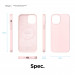 Elago MagSafe Soft Silicone Case - силиконов (TPU) калъф с вграден магнитен конектор (MagSafe) за iPhone 12, iPhone 12 Pro (розов) 8