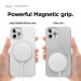 Elago MagSafe Soft Silicone Case - силиконов (TPU) калъф с вграден магнитен конектор (MagSafe) за iPhone 12, iPhone 12 Pro (бял) 4