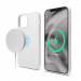 Elago MagSafe Soft Silicone Case - силиконов (TPU) калъф с вграден магнитен конектор (MagSafe) за iPhone 12, iPhone 12 Pro (бял) 1