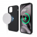 Elago MagSafe Soft Silicone Case - силиконов (TPU) калъф с вграден магнитен конектор (MagSafe) за iPhone 12, iPhone 12 Pro (черен) 1