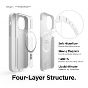 Elago MagSafe Soft Silicone Case - силиконов (TPU) калъф с вграден магнитен конектор (MagSafe) за iPhone 12 Pro Max (бял) 2