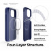 Elago MagSafe Soft Silicone Case - силиконов (TPU) калъф с вграден магнитен конектор (MagSafe) за iPhone 12 Pro Max (тъмносин) 3