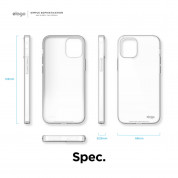Elago Clear Silicone Case - силиконов (TPU) калъф за iPhone 12 mini (прозрачен) 7