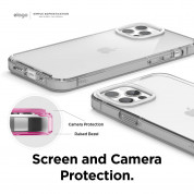 Elago Clear Silicone Case - силиконов (TPU) калъф за iPhone 12 Pro Max (прозрачен) 4