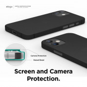 Elago Inner Core Case - тънък полипропиленов кейс (0.5 mm) за iPhone 12 mini (черен) 4