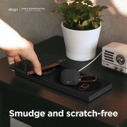 Elago Charging Tray for MagSafe - силиконова поставка за зареждане на iPhone чрез поставяне на Apple MagSafe Charger (черен) 4