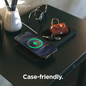 Elago Charging Tray for MagSafe - силиконова поставка за зареждане на iPhone чрез поставяне на Apple MagSafe Charger (черен) 5