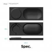 Elago Charging Tray for MagSafe - силиконова поставка за зареждане на iPhone чрез поставяне на Apple MagSafe Charger (бял) 6