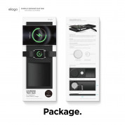 Elago Charging Tray Duo for MagSafe & Apple Watch Charger - силиконова поставка за зареждане на iPhone и Apple Watch чрез поставяне на Apple MagSafe Charger и Apple Watch кабел (черен) 7
