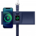 Elago Charging Tray Duo for MagSafe & Apple Watch Charger - силиконова поставка за зареждане на iPhone и Apple Watch чрез поставяне на Apple MagSafe Charger и Apple Watch кабел (тъмносин) 1