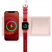 Elago Charging Tray Duo for MagSafe & Apple Watch Charger - силиконова поставка за зареждане на iPhone и Apple Watch чрез поставяне на Apple MagSafe Charger и Apple Watch кабел (розов) 1