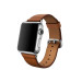 Apple Classic Buckle Band - оригинална кожена каишка за Apple Watch 38мм, 40мм, 41мм (тъмнокафяв) 1
