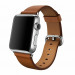 Apple Classic Buckle Band - оригинална кожена каишка за Apple Watch 38мм, 40мм, 41мм (тъмнокафяв) 6