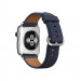 Apple Classic Buckle Band - оригинална кожена каишка за Apple Watch 38мм, 40мм, 41мм (тъмносин) 2