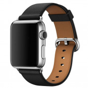 Apple Classic Buckle Band - оригинална кожена каишка за Apple Watch 38мм, 40мм, 41мм (черен)
