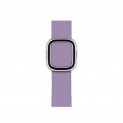 Apple Modern Buckle Band Large - оригинална кожена каишка за Apple Watch 38мм, 40мм, 41мм (лилав) 2