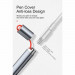 Baseus Square Line Stylus Pen (ACSXB-0G) - алуминиева професионална писалка за iPad Pro (модели 2018-2021) (тънмосив) 11