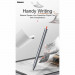 Baseus Square Line Stylus Pen (ACSXB-0G) - алуминиева професионална писалка за iPad Pro (модели 2018-2021) (тънмосив) 15