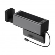 Baseus Deluxe Metal Armrest Console Organizer (CRCWH-B01) (Dual USB Power Supply) (black)