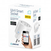 Platinet Smart Home Plug Socket EU 16A (PSHP16AW) - умен Wi-Fi безжичен контакт (бял)