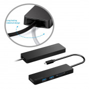 Platinet USB-C Multimedia Adapter 5in1 (PMMA9827) - USB-C хъб за свързване на допълнителна периферия за компютри с USB-C (черен) 1