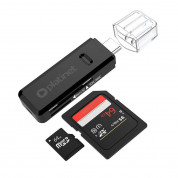 Platinet Card Reader USB-C 3.0 (PMCRTCB) - четец за SD и microSD карти с USB-C 3.0 за компютри и лаптопи с USB-C порт (черен) 3