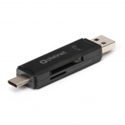 Platinet Card Reader USB-A & USB-C 3.0 (PMCRTCUB) - четец за SD и microSD карти с USB-A и USB-C 3.0 за компютри и лаптопи (черен) 2