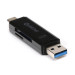 Platinet Card Reader USB-A & USB-C 3.0 (PMCRTCUB) - четец за SD и microSD карти с USB-A и USB-C 3.0 за компютри и лаптопи (черен) 4