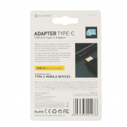 Platinet USB 3.0 to USB-C Adapter (PMAUTC) - адаптер от USB-A женско към USB-C мъжко за мобилни устройства с USB-C порт 3