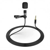 Platinet Lavalier Lapel Microphone Clip 3.5 mm - кабелен микрофон с 3.5 мм жак (черен)