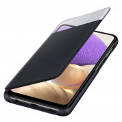 Samsung Galaxy S-View Wallet Cover EF-EA326PB - оригинален калъф, през който виждате информация от дисплея за Samsung Galaxy A32 5G (черен) 1
