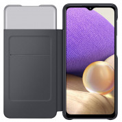 Samsung Galaxy S-View Wallet Cover EF-EA326PB - оригинален калъф, през който виждате информация от дисплея за Samsung Galaxy A32 5G (черен) 3